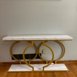 Marble console table
