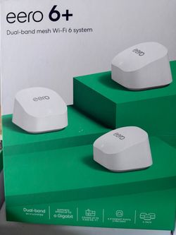 eero 6+ Dual-Band Mesh Wi-Fi 6 System 3-Pack