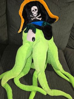 Plush Octopus Pirate