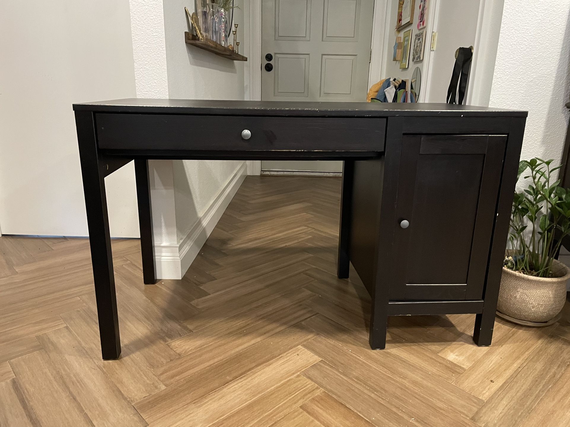 IKEA HEMNES Desk, black-brown