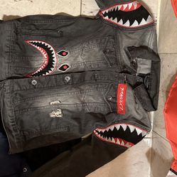 bape/denim jean jacket 