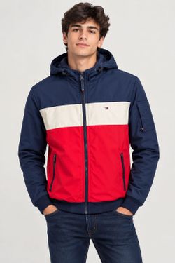 Tommy Hilfiger Colorblock Hooded Jacket Size M