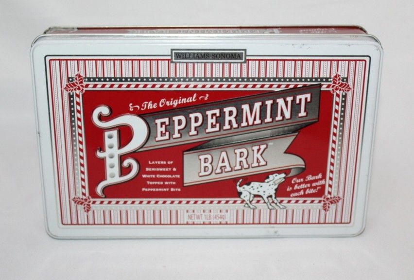 Williams Sonoma Peppermint Tin