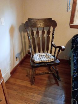 Vintage rocking chair solid wood