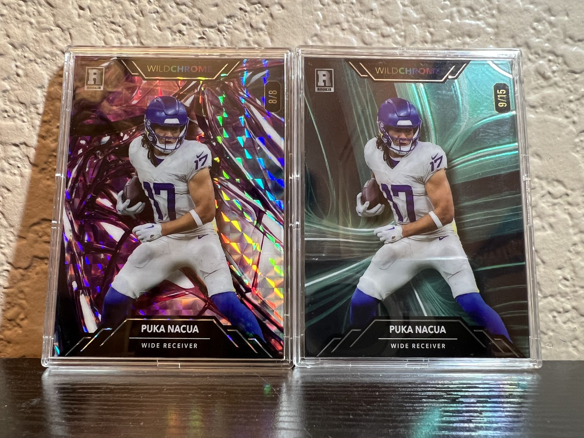 2023 Puka Nacua Rookie Card Wildchrome Los Angeles Rams 8/8 Numbered