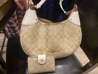 COACH MARA HOBO BAG WITH MATCHING WALLET
