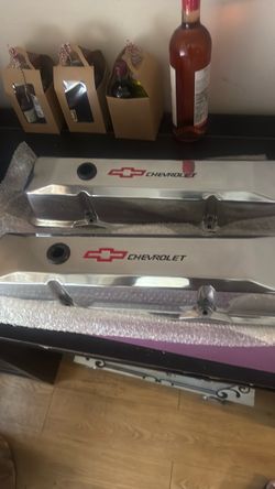 Chevrolet Polished Aluminum Valve Covers Pair