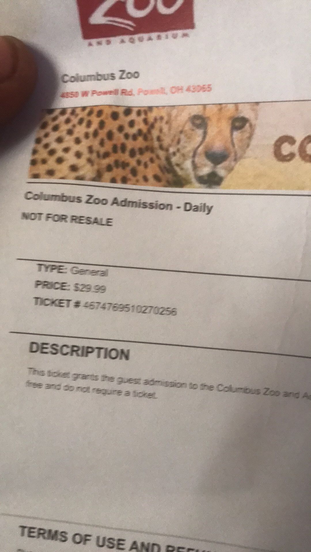 Columbus Zoo Tickets 