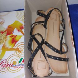 NIB DOLCE VITA GLADIATOR DEMI WEDGE SANDAL