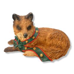 Vintage Fox Figurine from the Silver Deer "Christmas Animals Collection" by Tom Rubel - 1990 RARE