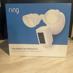 Ring Floodlight Can Wired Plus White *Brand New*