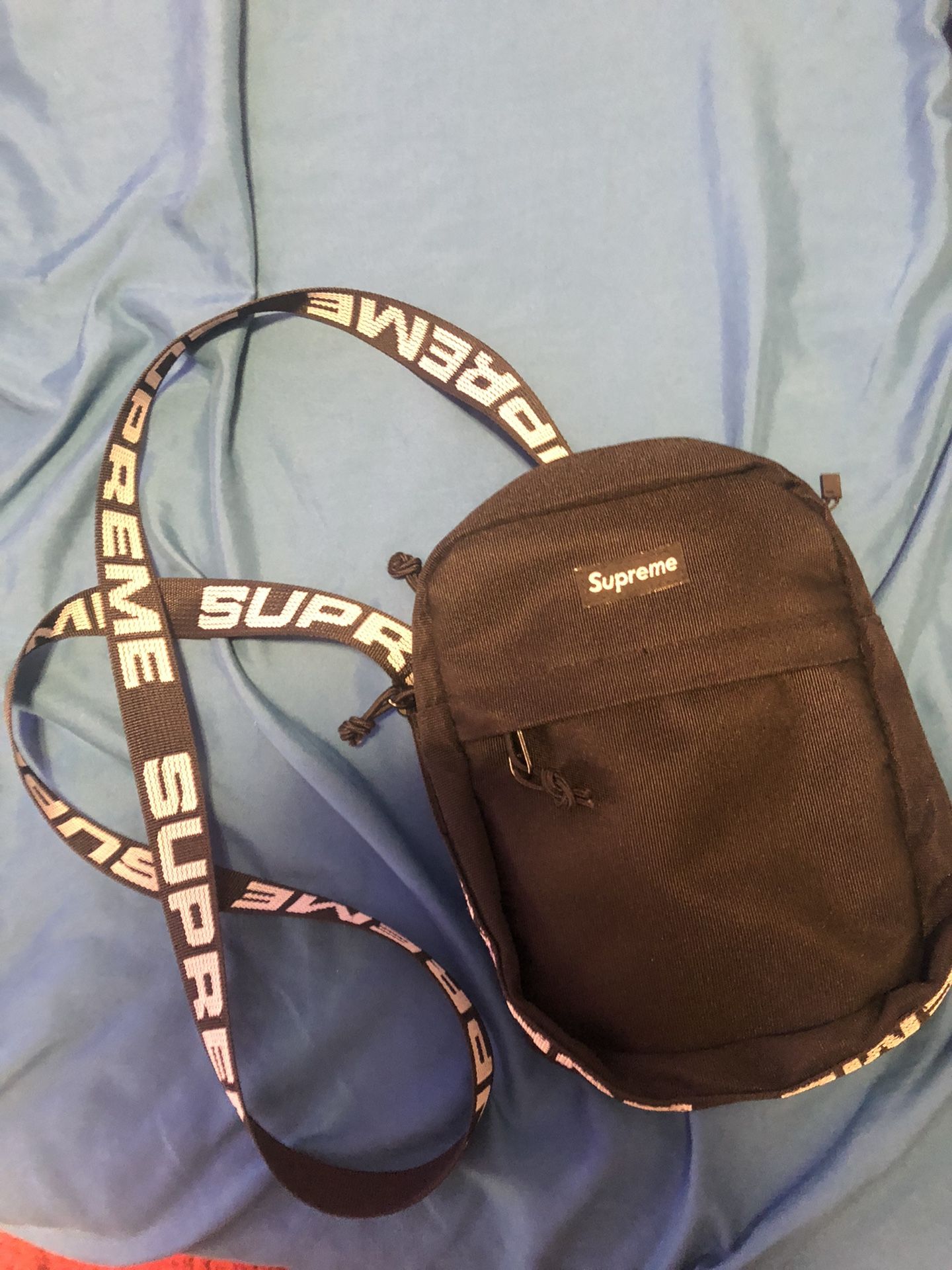 Supreme Slide Bag Black For $150 Text Now 