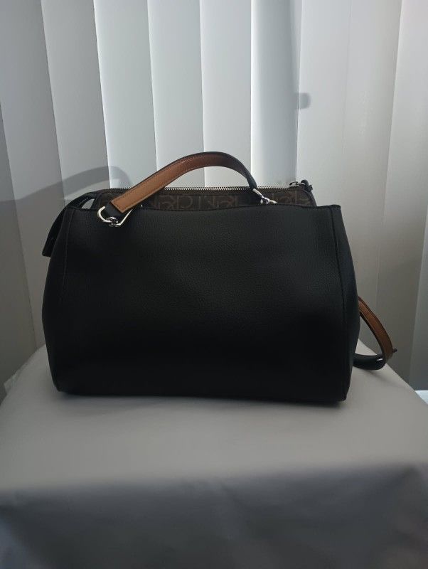 Calvin Klein Two-tone Signature Bag