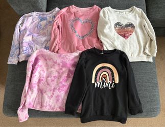Girls Size 5/5T Sweatshirts (all 5)