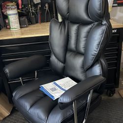 Office Chair with Lumbar Support & Leg Rest