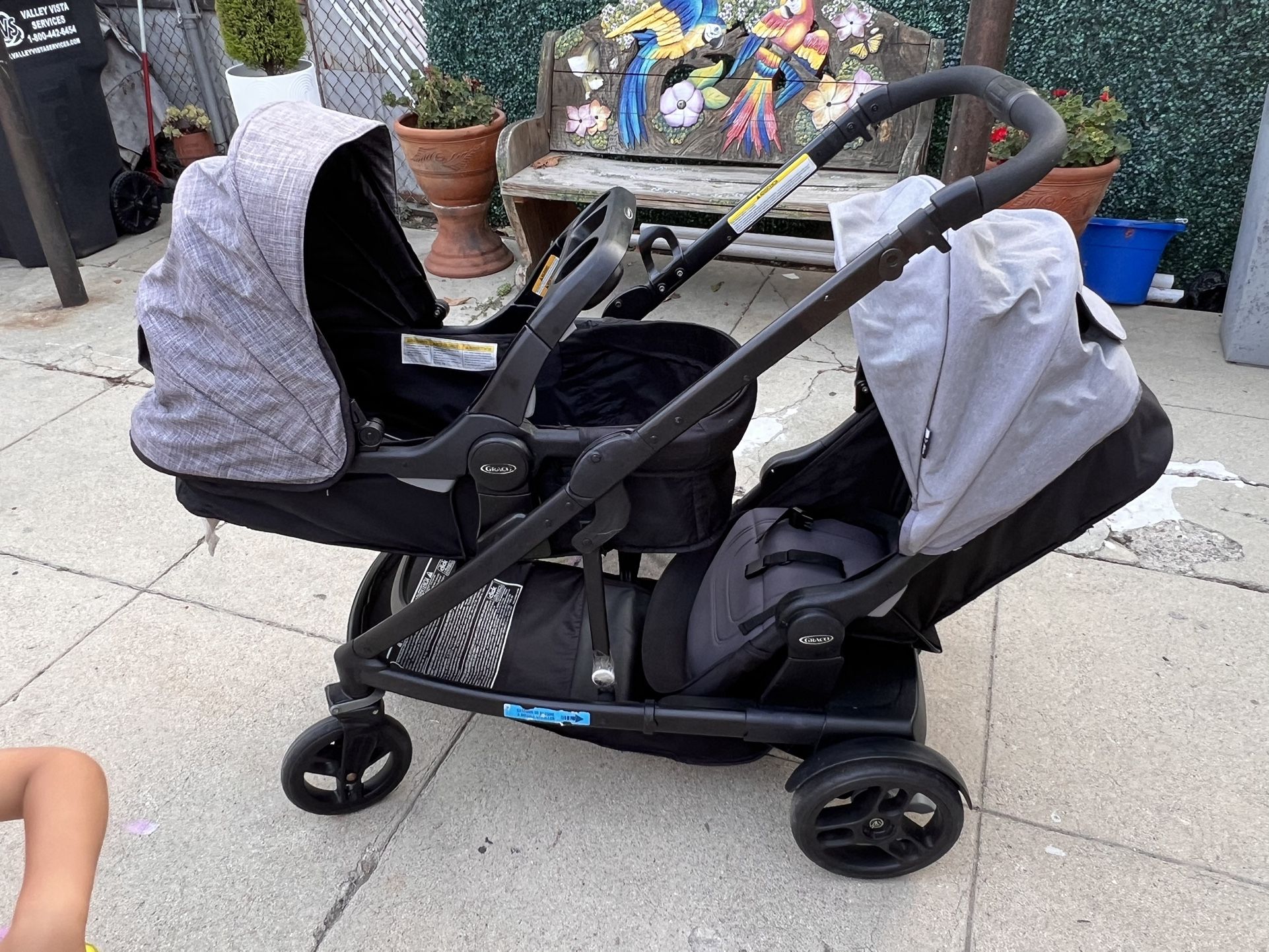 Graco Uno2Duo Double Stroller Like New