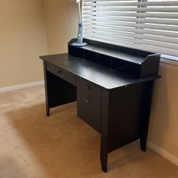 Desk with Lamp And Built In charging Unit 