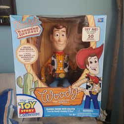 Toy story 15" talking woody early 2000s vintage toy collectable