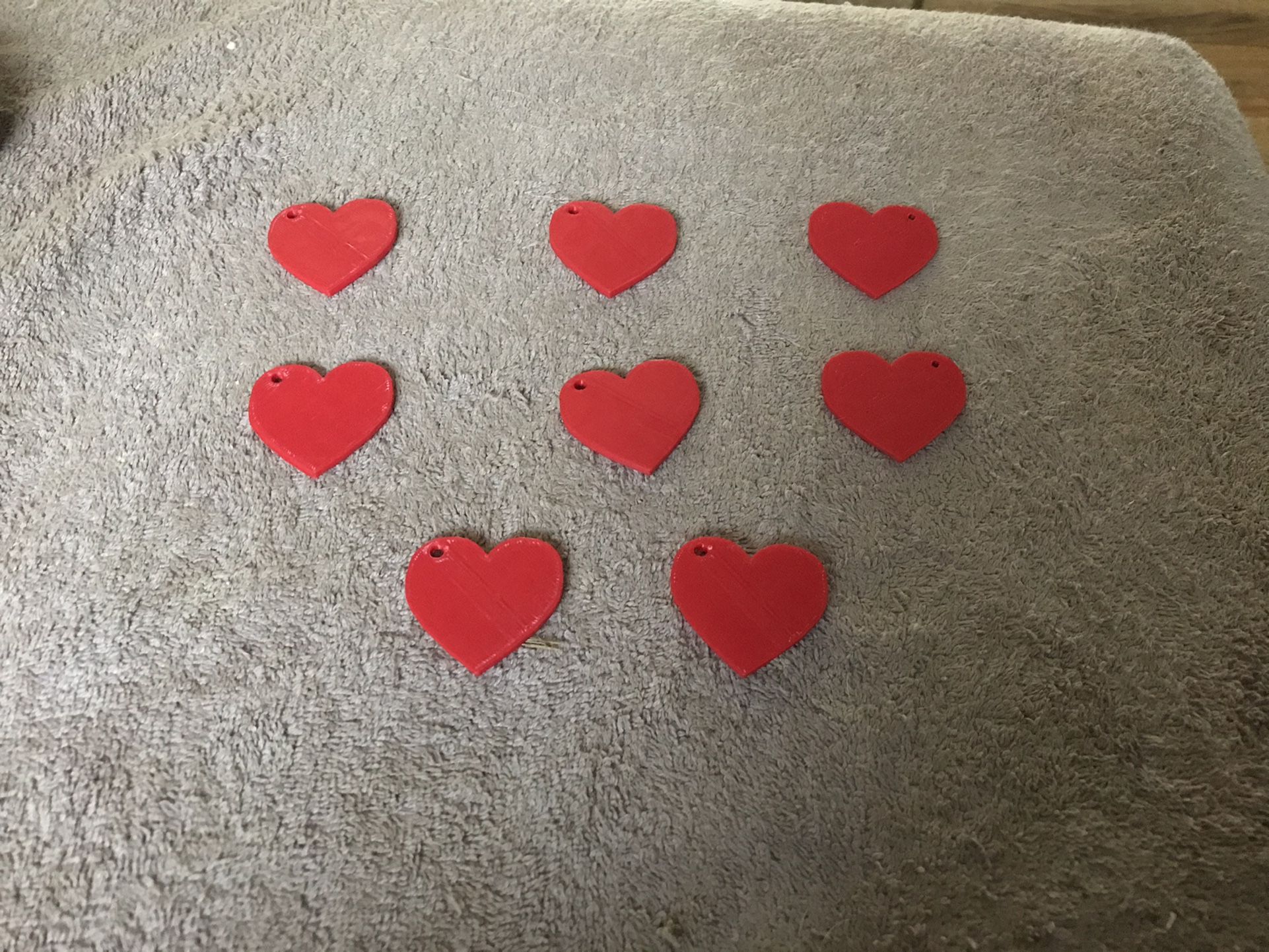 Red Heart Coin KeyChain