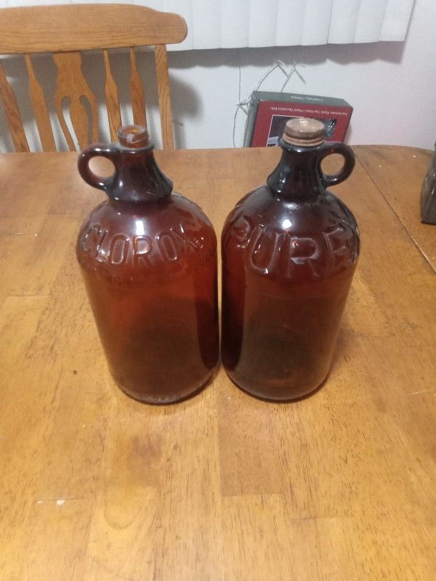 Antique Bleach Bottles