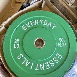 New Pair Of 25 Bumper Weights