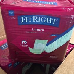 Medline Fitright Liners One Size -20 Pcs