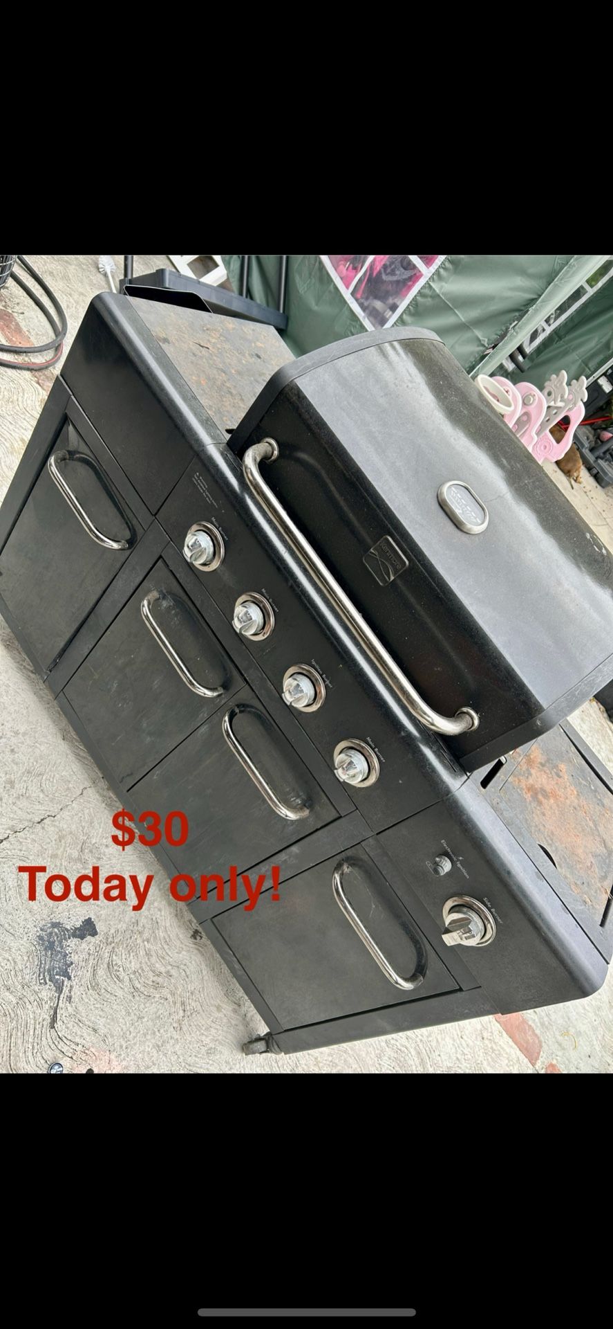 $30 Gas Grill, Bbq Grill, Large Grill, Metal Grill