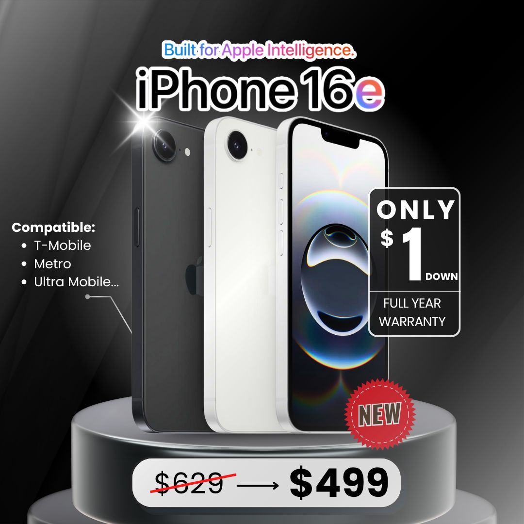 📱 iPhone 16e (Nuevo) – $499 o $1 de Entrada | Ahorra $130 🔥