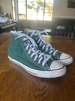 Green High Top Chuck Taylor Covers Men’s Size 10