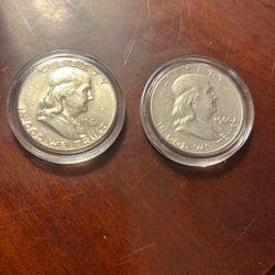 1960 & 1961 Franklin Half Dollar Lot - Silver 