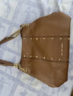 Michael Kors Jet Set luggage studded shoulder bag