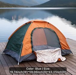 1-2 person pop up tent for camping fishing  beach movie night