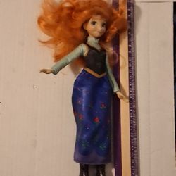 Nice Frozen Anna In A Glittery Dress Doll
