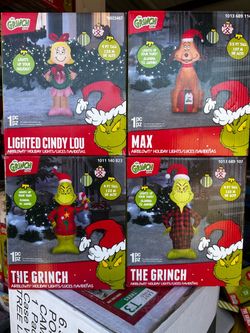 Grinch Airblown Inflatable Holiday Lights Set of 4