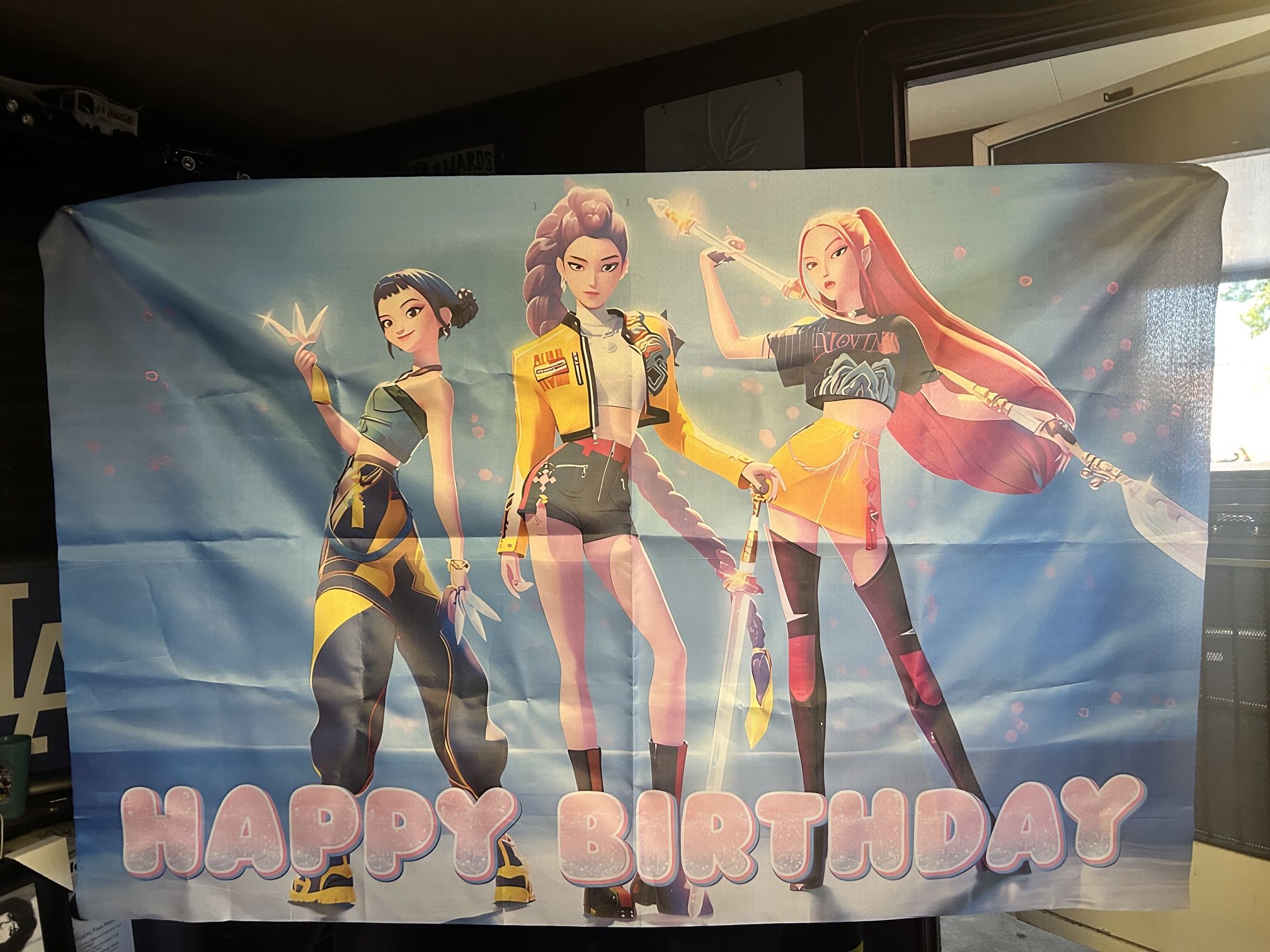 K Pop Demon Hunters Party Banner $30