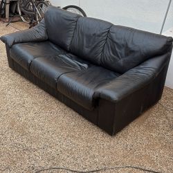 Leather Sleeper Sofa