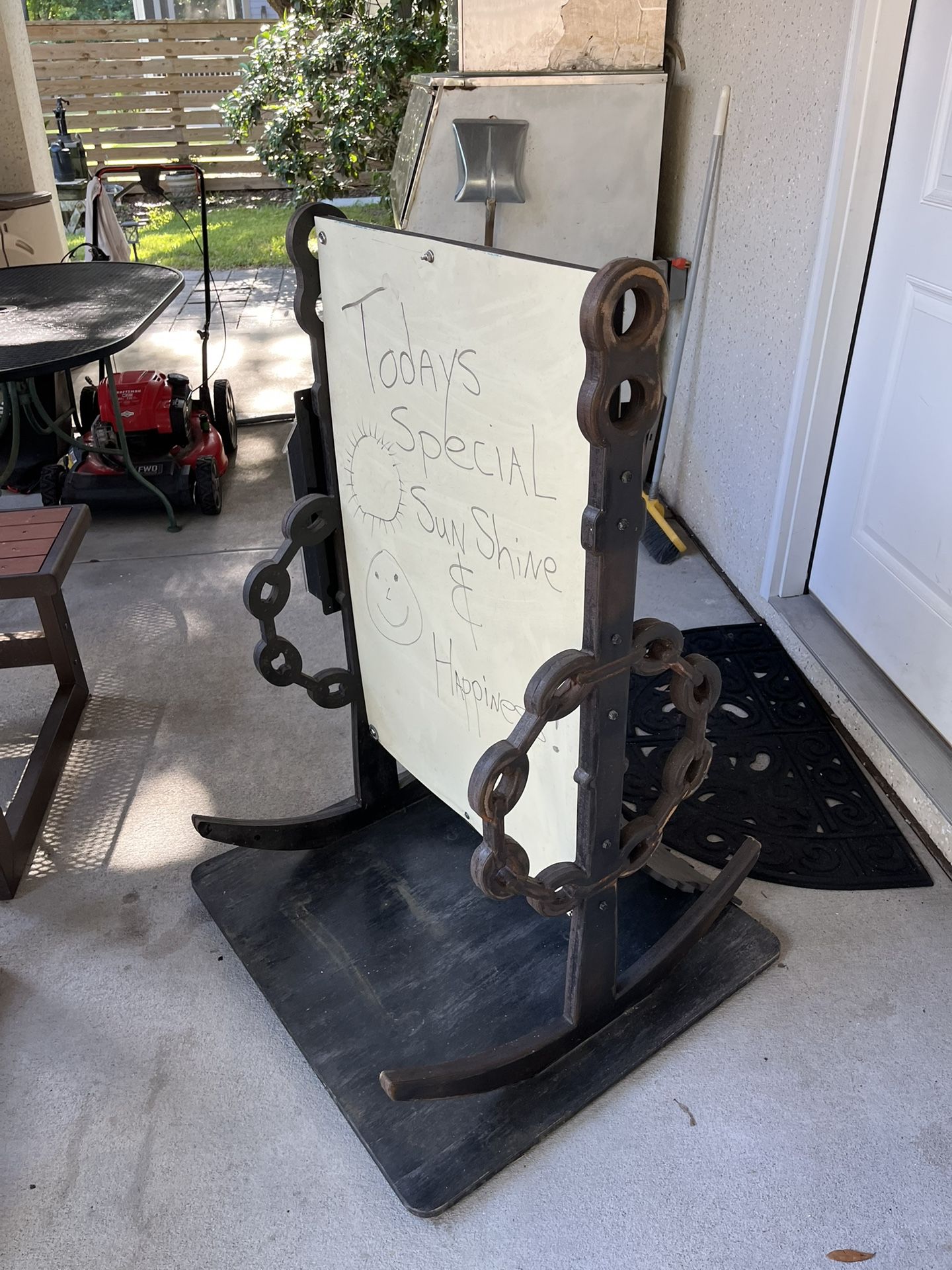 Real Wood Sign
