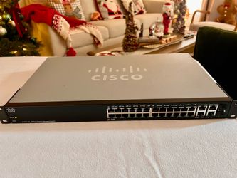 Cisco SG300-28 Port Gigabit Managed Switch.
