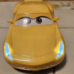 Disney Pixar Cars 3 Movie Talking Cruz Ramirez Yellow Race Car 9 1/2”