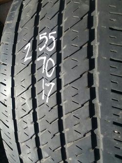 255 70 17 four good truck tires $20 each