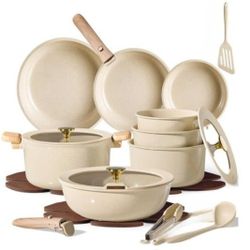CAROTE 25PCS Ceramic Cookware Set