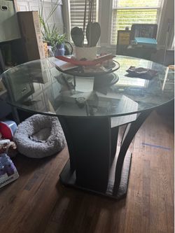Glass top Dining Room Table