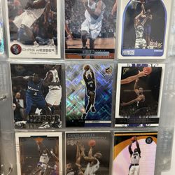 Chris Webber basketball  Card Lot Of 18 cards
