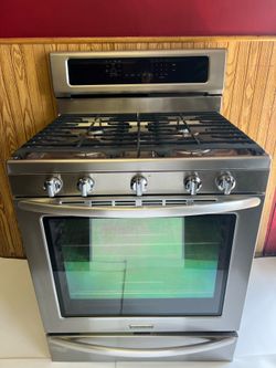 Stove Gas Kitchen Aid 5 Burners
