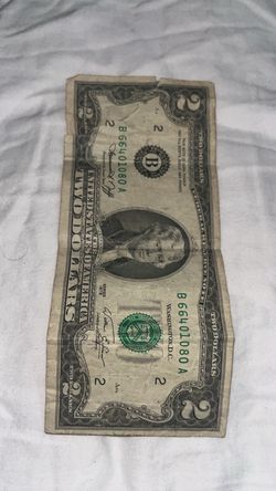 Billete 2 dólares