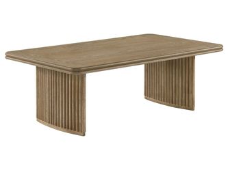 Adina Distressed Light Brown Rectangular Wood Coffee Table