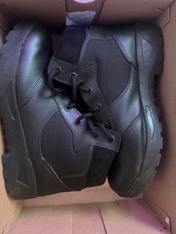 Black work boots Sz 12
