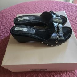 Steve Madden Ladies Size 9 Black Sandals
