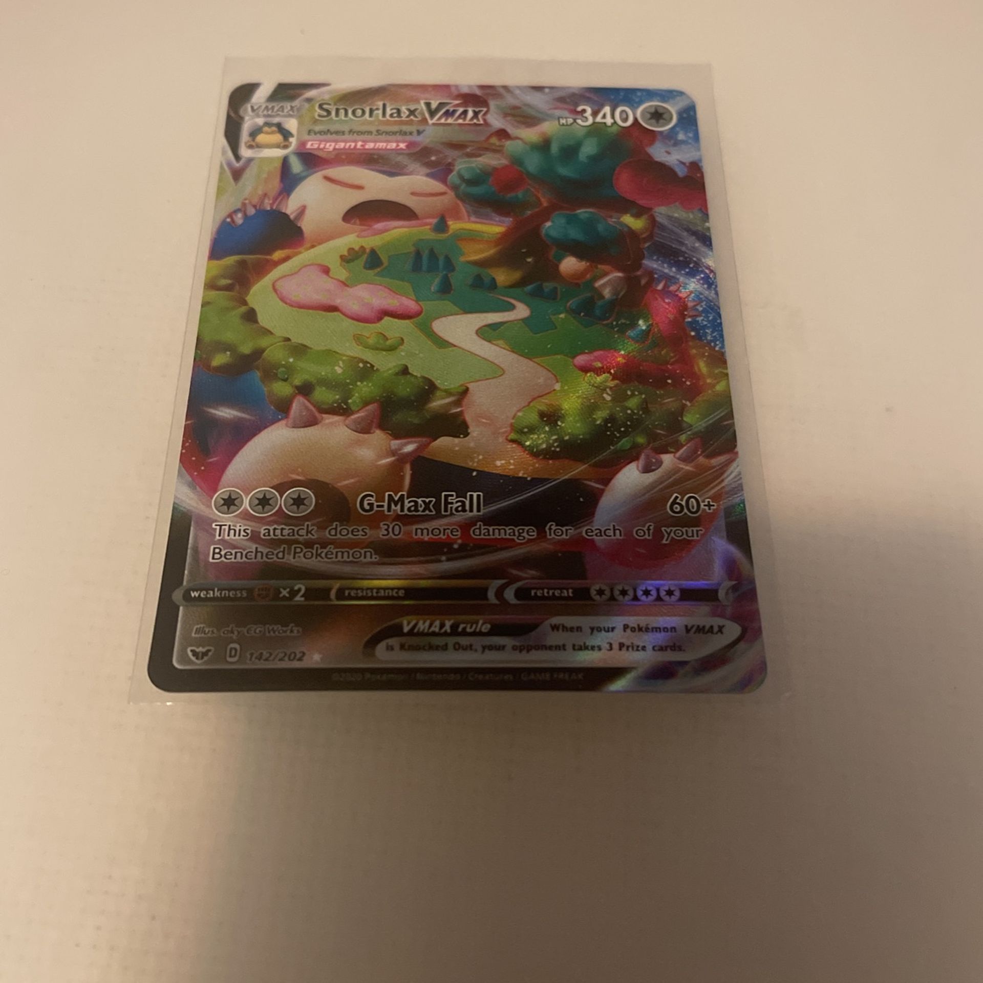 Pokémon Snorlax Vmax 142/202