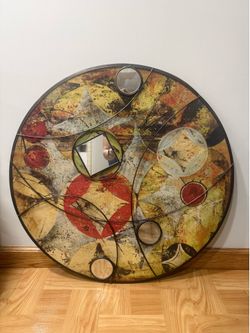 Wall Art with metal & mirror accents
